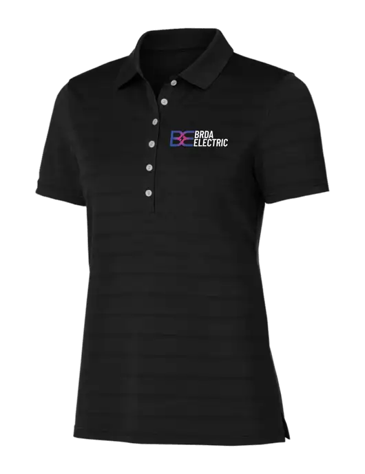 Callaway Womens Black Ventilated Polo w/Brda Electric Logo