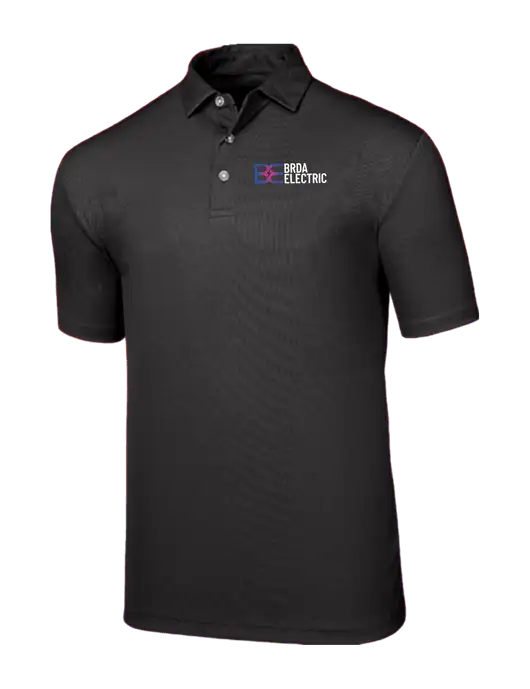 Callaway Birdseye Black Polo w/Brda Electric Logo