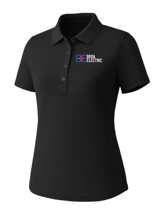 Callaway Womens Core Black Performance Polo w/Brda Electric Logo