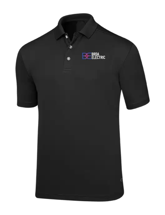 Callaway Core Black Performance Polo w/Brda Electric Logo