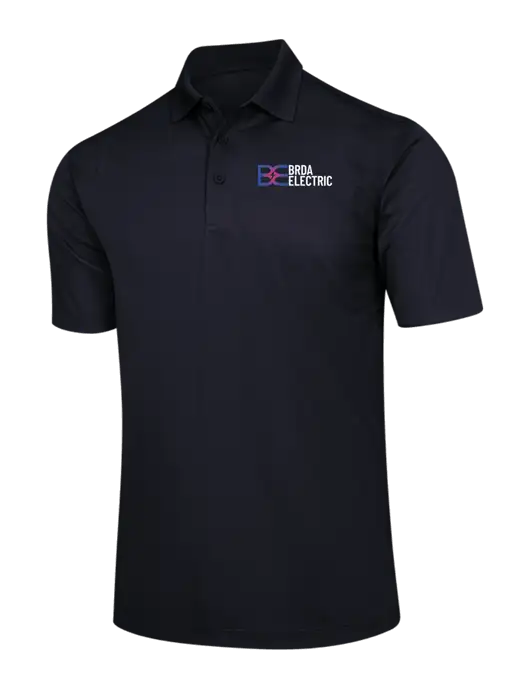 Black Micropique Sport-Wick Polo w/Brda Electric Logo