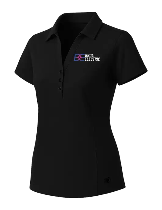 OGIO Womens Blacktop ONYX Polo w/Brda Electric Logo