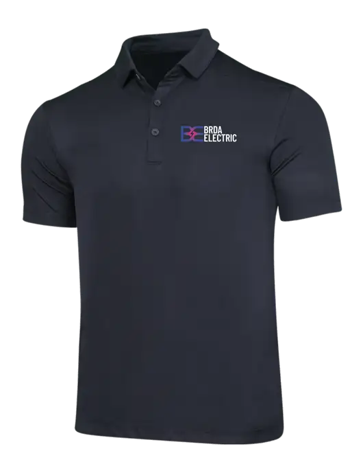 Black Posi-UV Pro Polo w/Brda Electric Logo