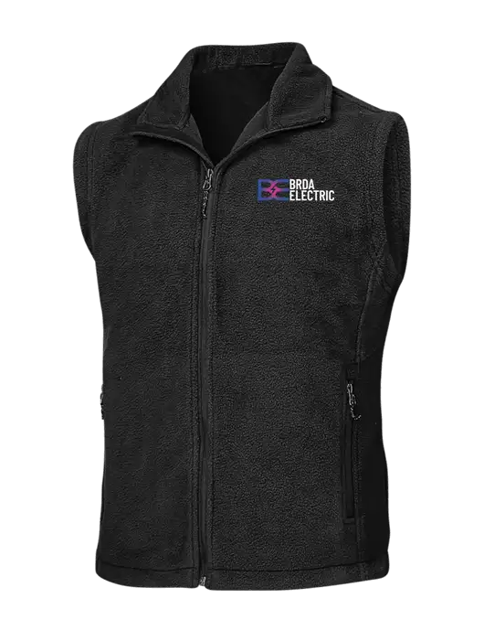 Black Fleece Vest w/Brda Electric Logo