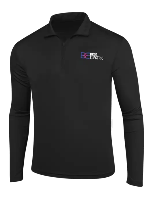 Black PosiCharge Competitor 1/4 Zip Pullover w/Brda Electric Logo