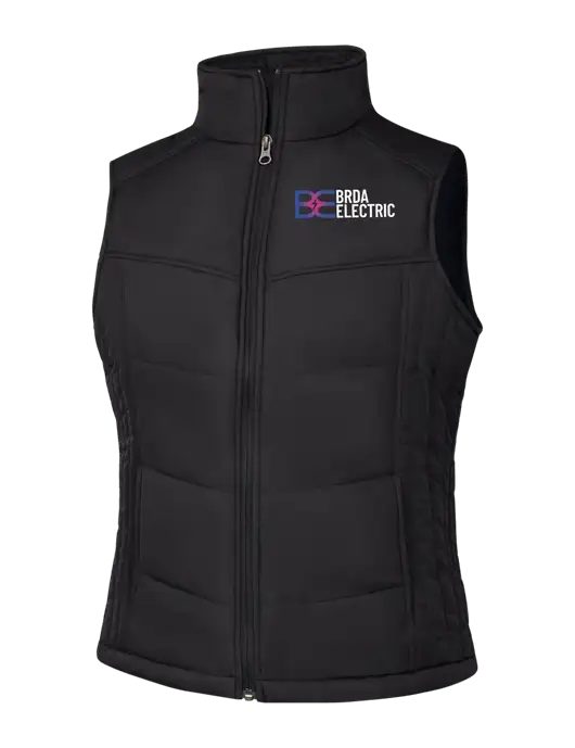 Womens Black/Black Vest w/Brda Electric Logo