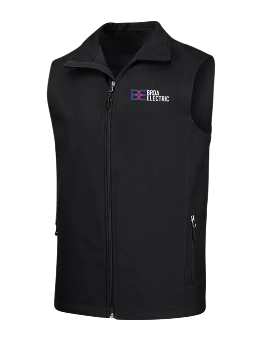 Black Core Soft Shell Vest w/Brda Electric Logo