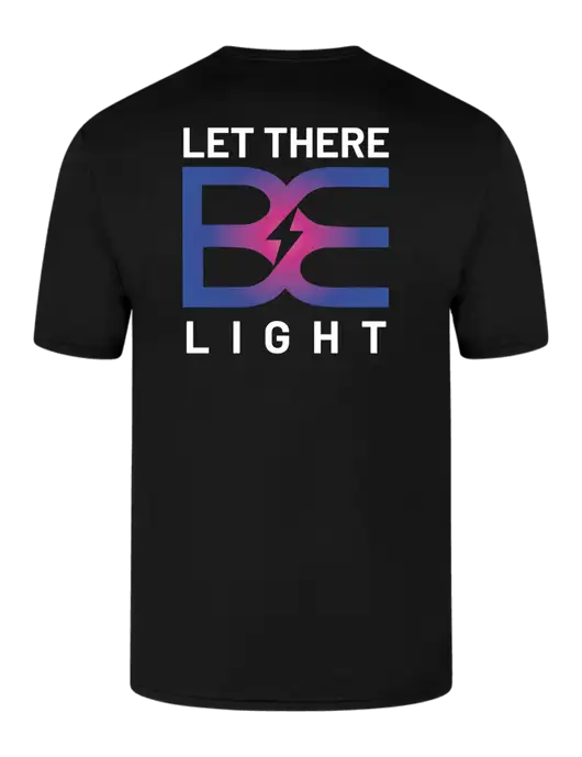 Simply Soft Black 4.5oz  Poly/Combed Ring Spun Cotton T-Shirt w/Brda Electric Logo, Brda Electric Logo