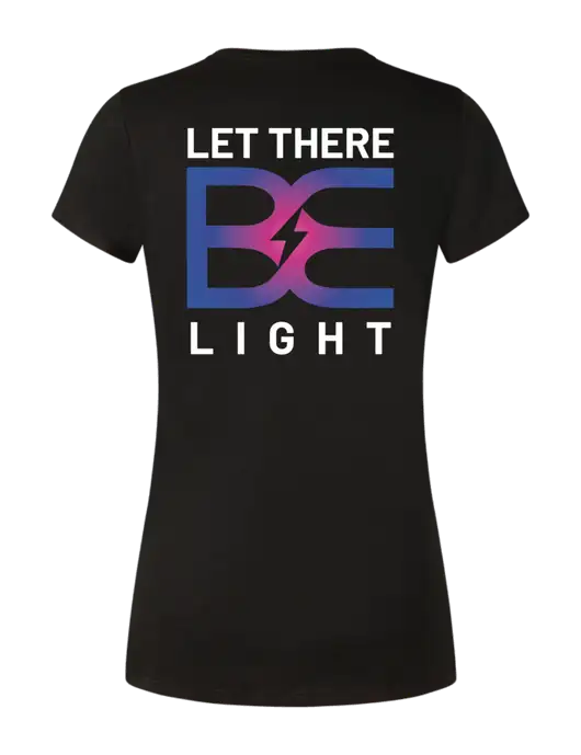 Womens Simply Soft Black 4.5oz Poly/Combed Ring Spun Cotton T-Shirt w/Brda Electric Logo, Brda Electric Logo