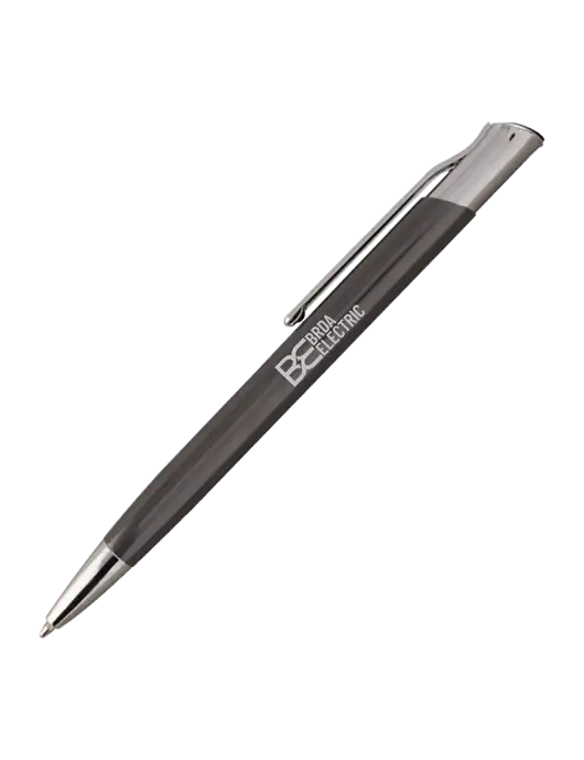 San Malo Gunmetal Pen - Black Ink w/Brda Electric Logo