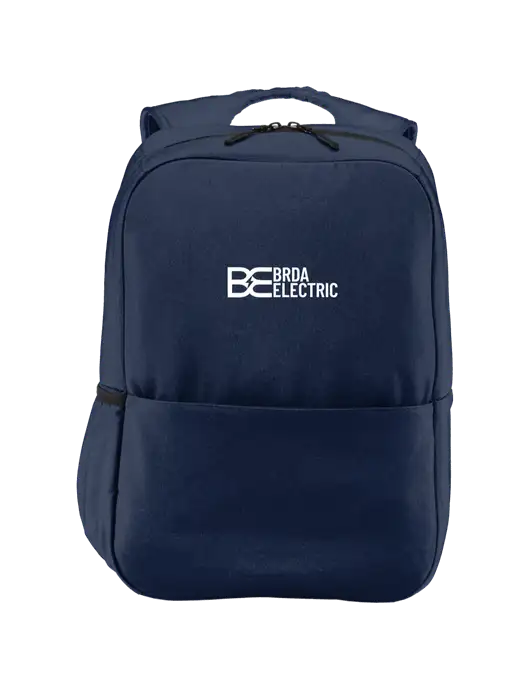 Access Square Laptop River Blue Navy Backpack w/Brda Electric Logo