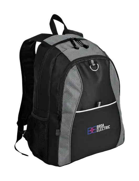 Honeycomb Grey/Black Backpack w/Brda Electric Logo