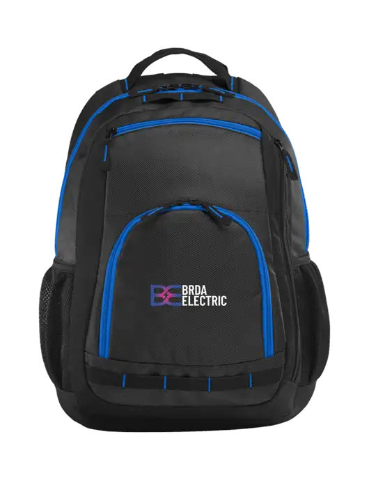 Xtreme Black/Dark Grey/Royal Blue Backpack w/Brda Electric Logo