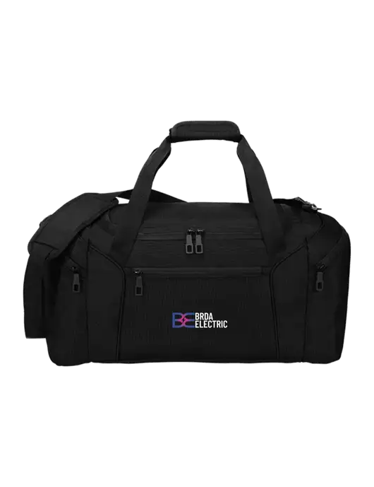 Slim & Lite Black Duffel    w/Brda Electric Logo