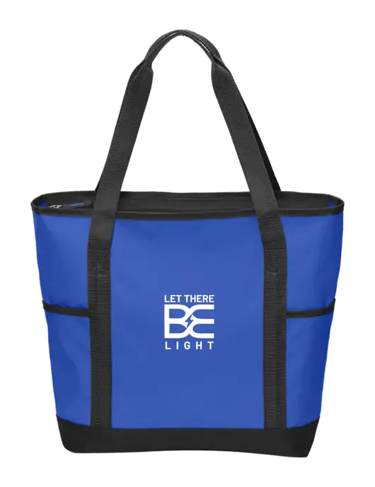 On the Go Royal/Black Tote w/Brda Electric Logo