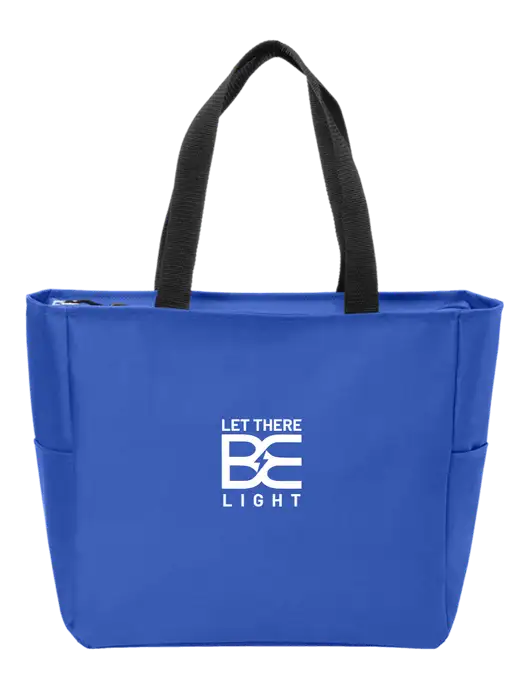 Everyday True Royal Zip Tote  w/Brda Electric Logo