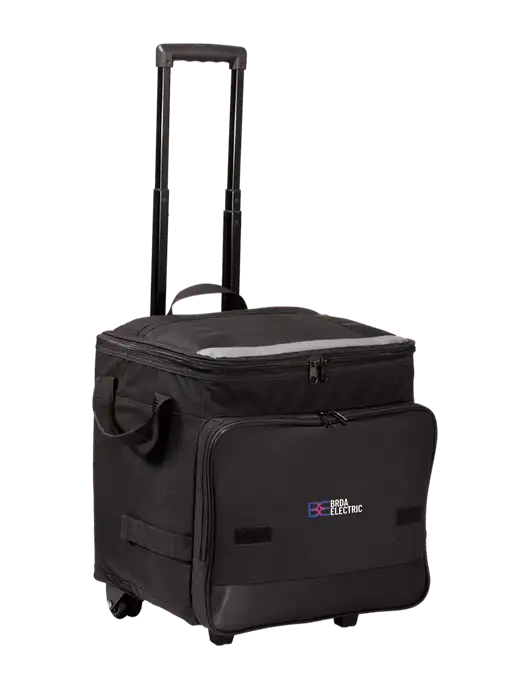 Black Rolling Cooler w/Brda Electric Logo