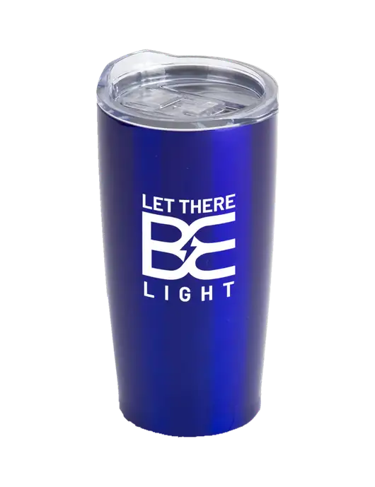 Society Blue 20 oz Insulated Tumbler w/Brda Electric Logo