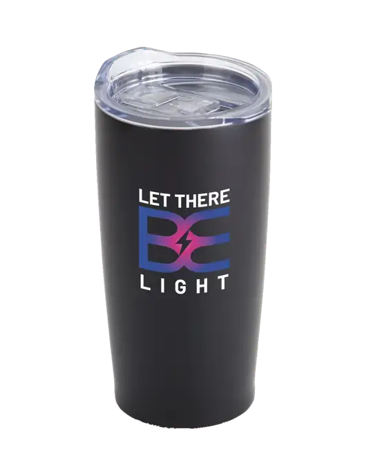 Society Black 20 oz Insulated Tumbler w/Brda Electric Logo