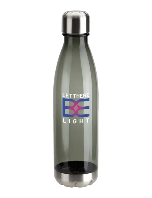 Bayside Tritan Smoke 25 oz Bottle with Stainless Base and Cap w/Brda Electric Logo