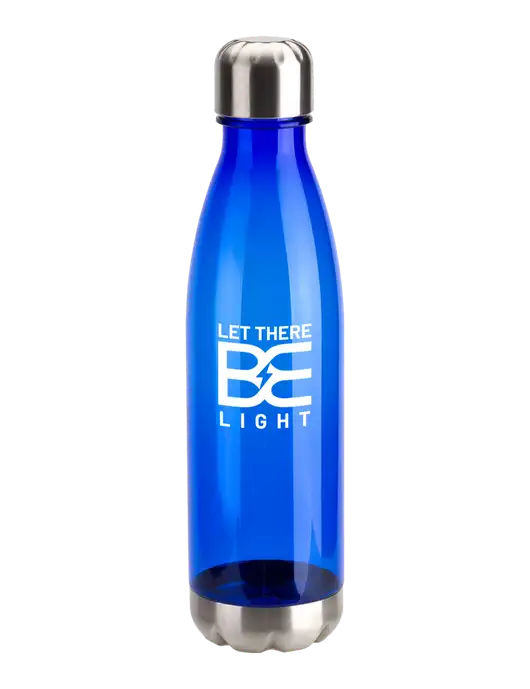 Bayside Tritan Blue 25 oz Bottle with Stainless Base and Cap w/Brda Electric Logo