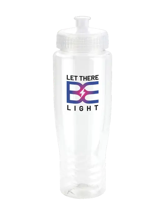 Roam Clear 28 oz Eco-Polyclear Bottle with Push Pull Lid w/Brda Electric Logo