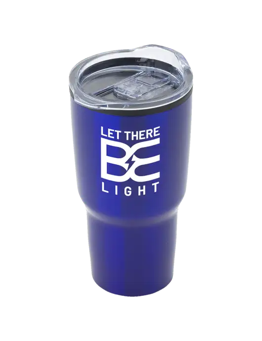 Odyssey Blue 30 oz Travel Tumbler w/Brda Electric Logo