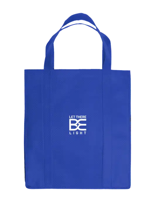 Eco Reusable Jumbo Royal Shopping Bag w/Brda Electric Logo
