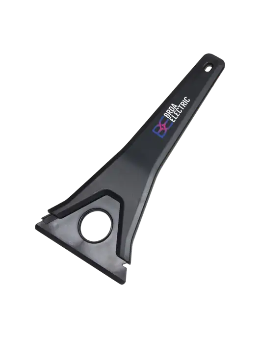 TriBlade Black Windshield Scraper w/Brda Electric Logo