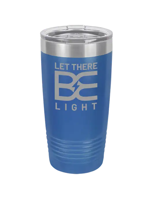Polar Camel 20 oz Powder Coated Royal Vacuum Insulated Tumbler w/Brda Electric Logo