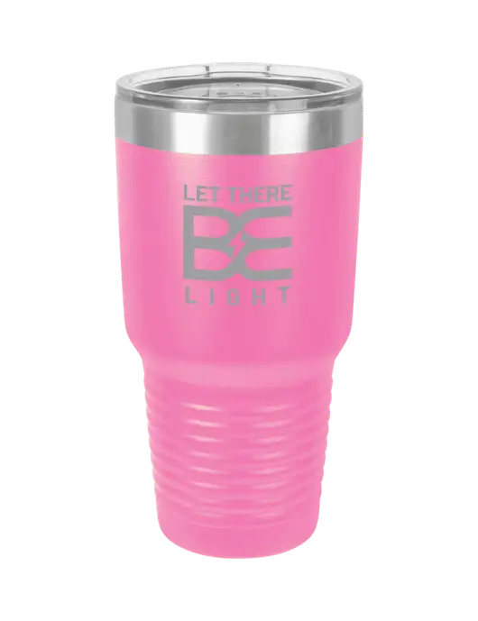 Polar Camel 30 oz Powder Coated Pink Vacuum Insulated Tumbler w/Brda Electric Logo