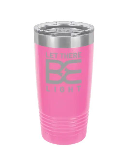 Polar Camel 20 oz Powder Coated Pink Vacuum Insulated Tumbler w/Brda Electric Logo