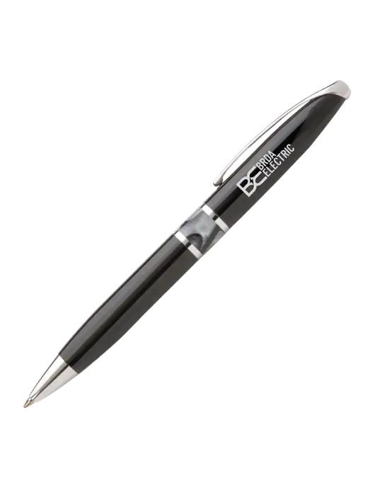 Illusion Black Pen - Black Ink w/Brda Electric Logo
