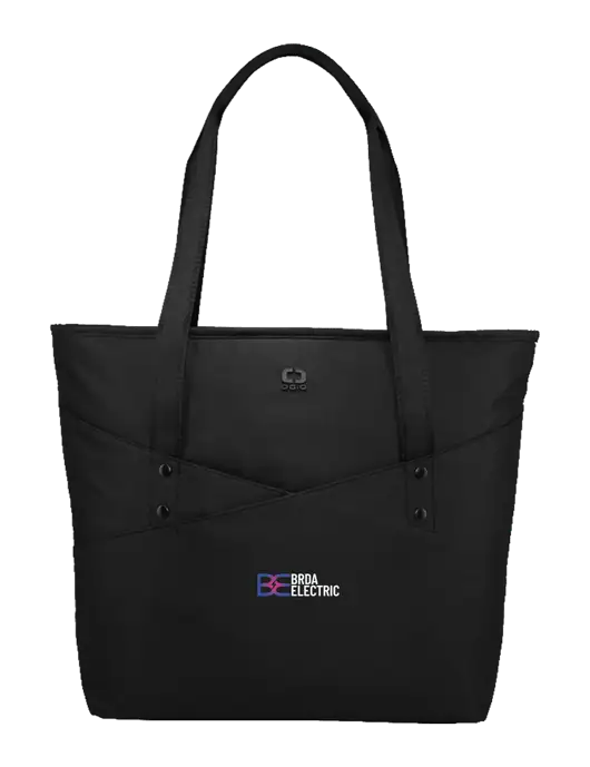OGIO Black Downtown Tote 
 w/Brda Electric Logo