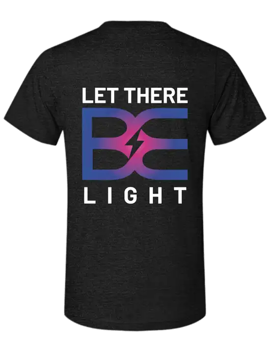 BELLA+CANVAS Black Heather CVC Short Sleeve Tee w/Brda Electric Logo, Brda Electric Logo