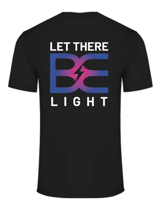 Core Blend Black T-Shirt w/Brda Electric Logo, Brda Electric Logo
