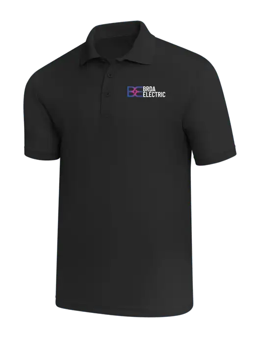 Black PosiCharge RacerMesh Polo w/Brda Electric Logo