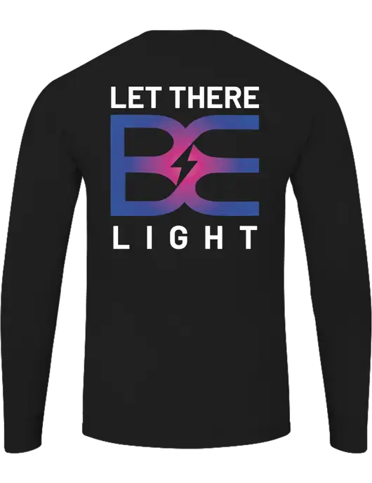 Core Blend Black Long Sleeve Tee w/Brda Electric Logo, Brda Electric Logo
