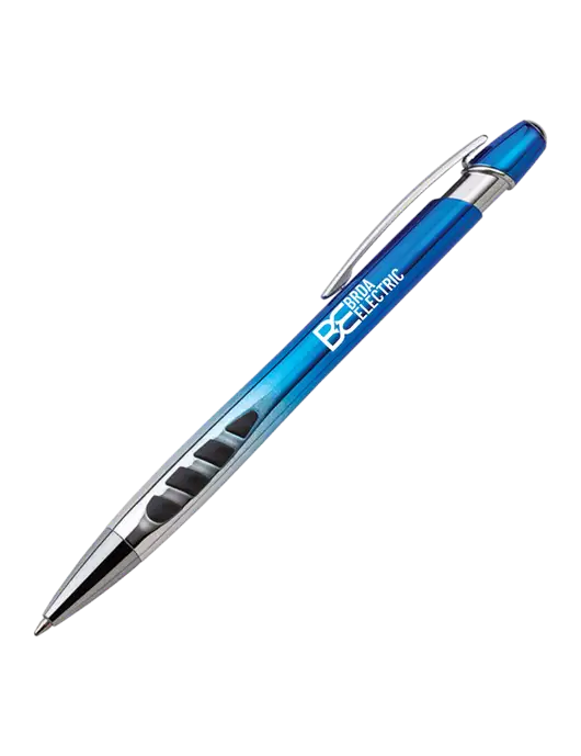 Zenith Blue Ballpoint Pen - Blue ink w/Brda Electric Logo