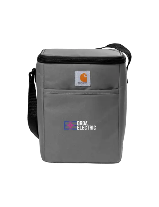 Carhartt Medium Grey Vertical 12-Can Cooler w/Brda Electric Logo