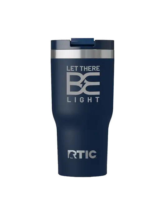 RTIC Essential 20 oz Navy Tumbler w/Brda Electric Logo