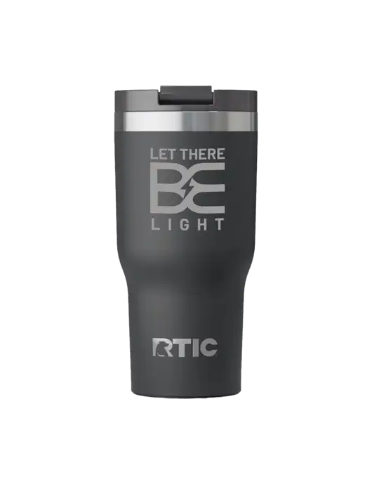 RTIC Essential 20 oz Charcoal Tumbler w/Brda Electric Logo