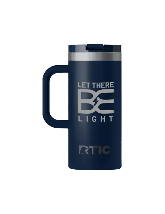 RTIC Road Trip 16 oz Navy Travel Mug w/Brda Electric Logo
