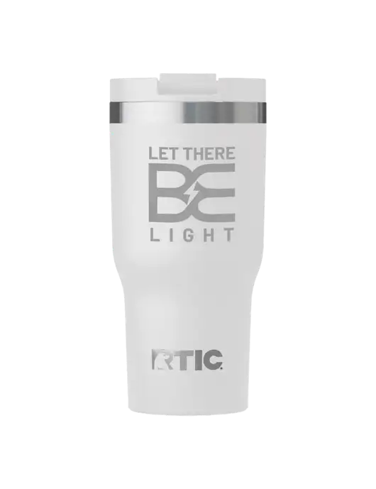 RTIC Essential 30 oz White Tumbler w/Brda Electric Logo