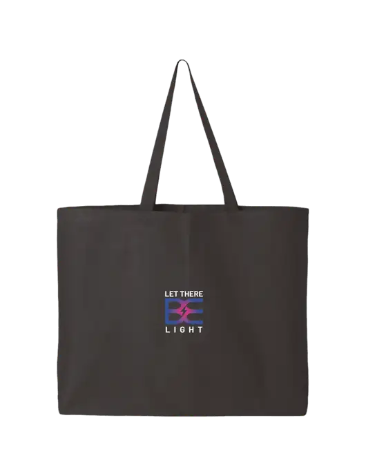 Sturdy Canvas Charcoal Tote w/Brda Electric Logo
