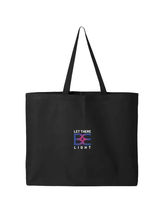 Sturdy Canvas Black Tote w/Brda Electric Logo