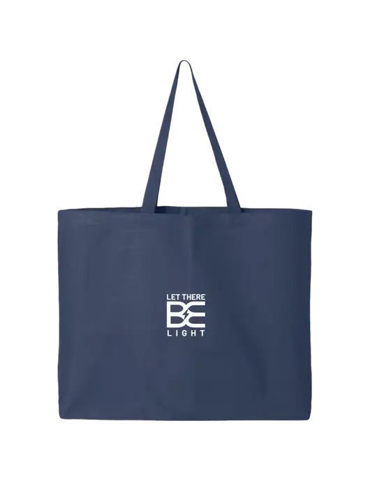 Sturdy Canvas Navy Tote w/Brda Electric Logo
