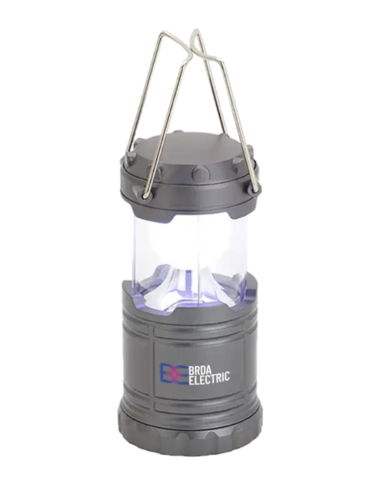Gunmetal Mini Retro Lantern w/Brda Electric Logo