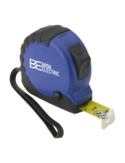 Blue Tape Measure, 16' w/Brda Electric Logo