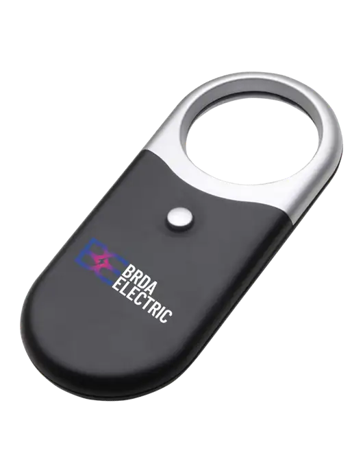 Compact Black Magnifier Light w/Brda Electric Logo